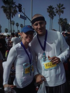 RRG and "Little" brother after the Surf City half-marathon 2011.  I'm pretty sure we were quoting movie lines during that race.