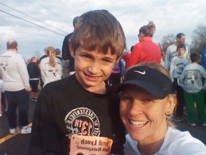 Ethan and I after his first 5k in November 2012