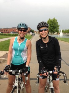 RRG and Tracy at the end of Saturday's ride