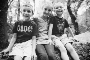 This is the photo of my kiddos from Castlewood on that tree.  The tree may be changed, but so are we.